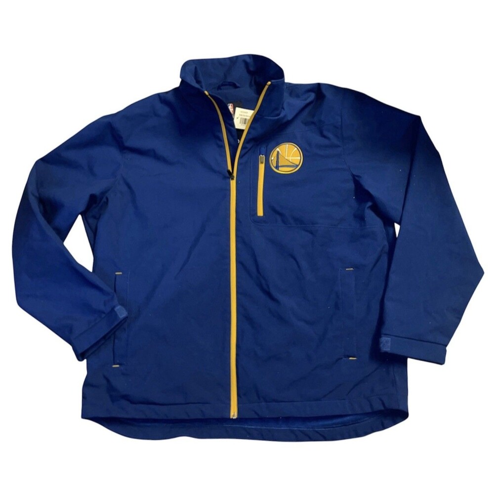 NBA G-III Sports By Carl Banks Golden State Warriors Blue Zip Jacket Size 2XL